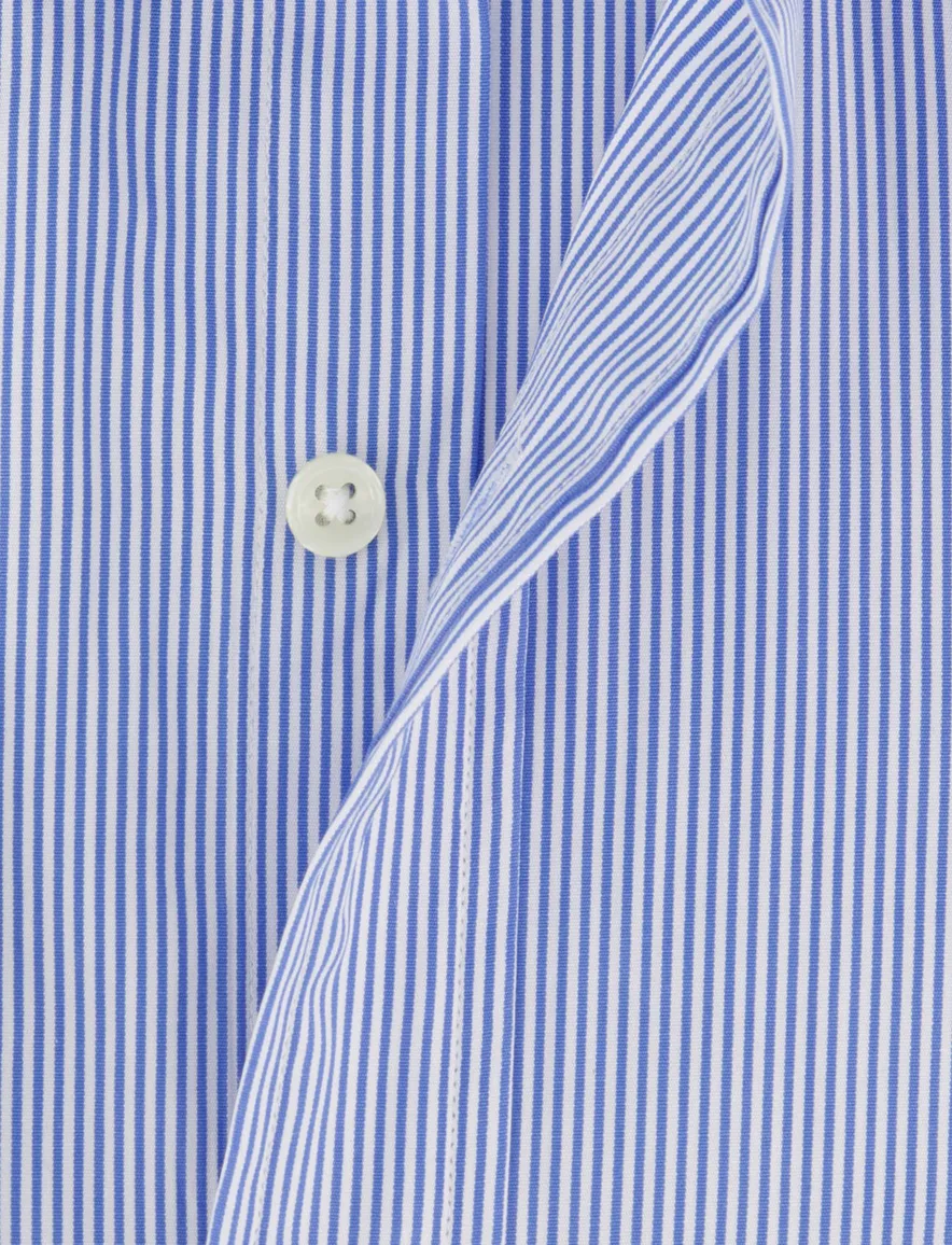 Polo Ralph Lauren overhemd blauw wit gestreept custom fit