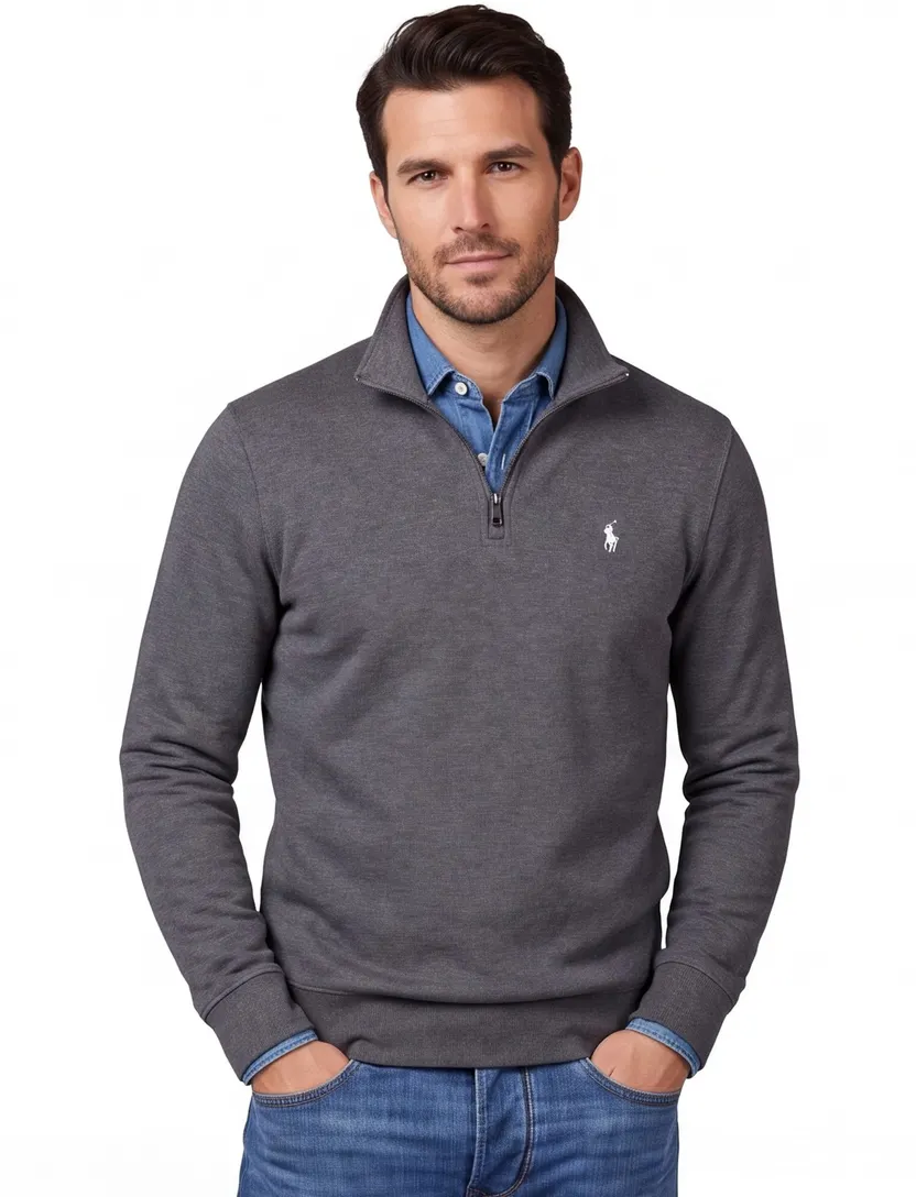 Polo Ralph Lauren Sweaters grijs gemeleerd
