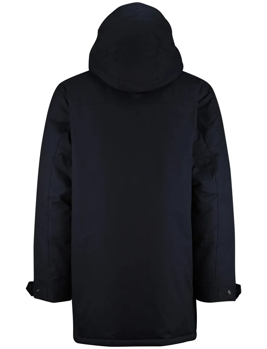 Ralph Lauren winterjas effen donkerblauw normale fit