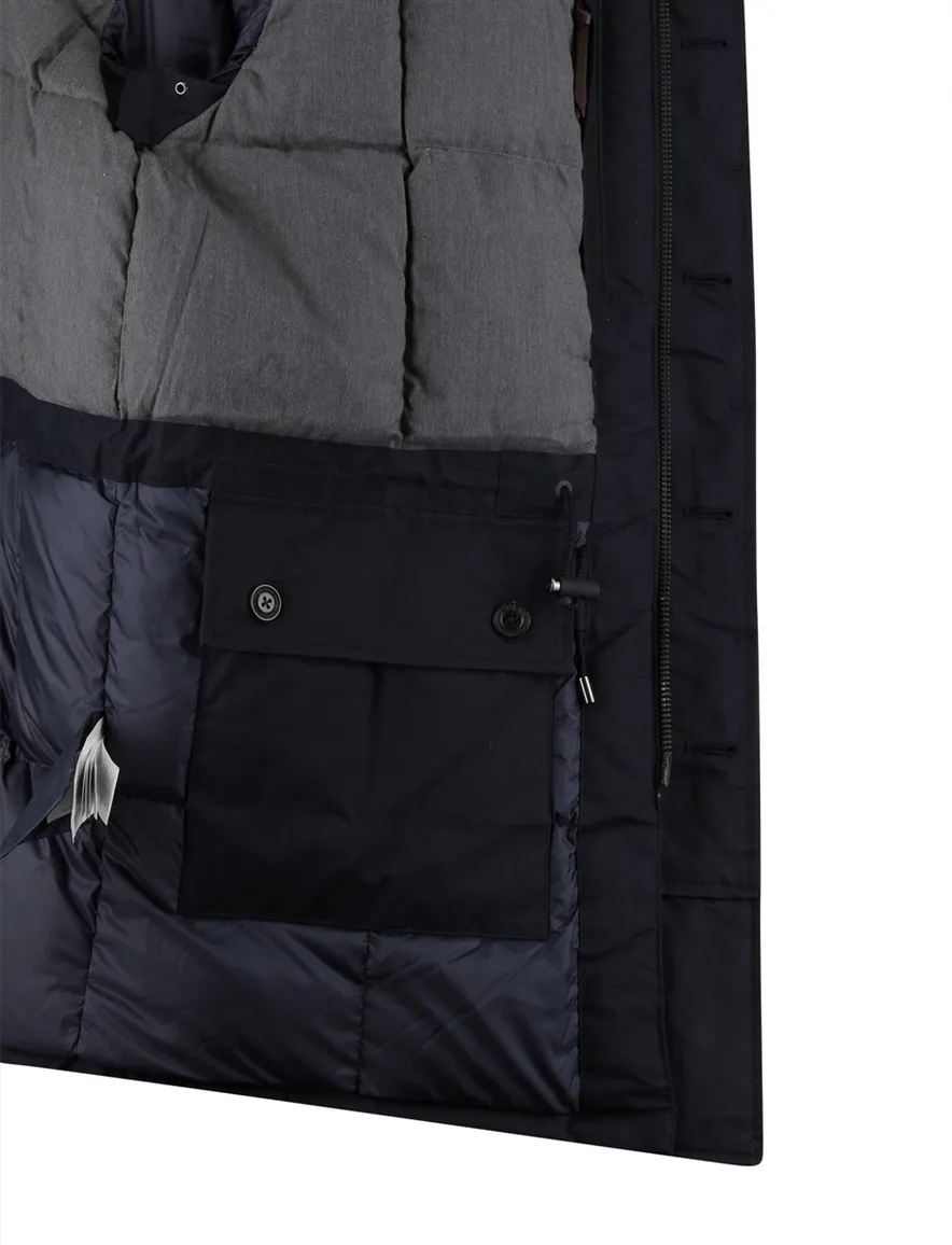 Ralph Lauren winterjas donkerblauw normale fit