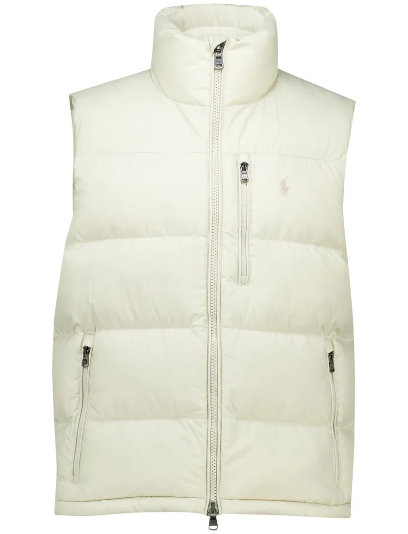 normale fit Polo Ralph Lauren bodywarmer creme polyester