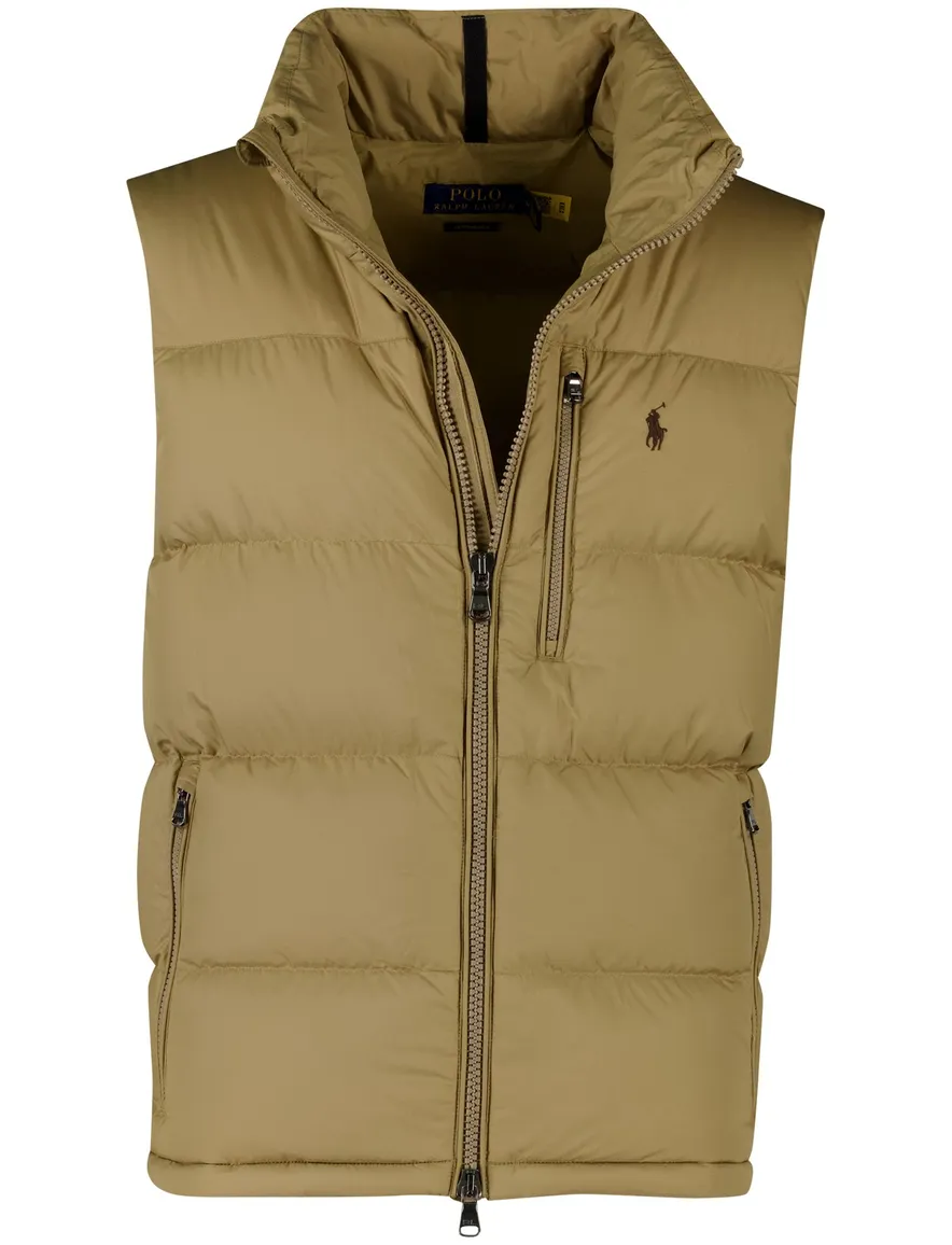 Polo Ralph Lauren bodywarmer waterafstotend effen camel