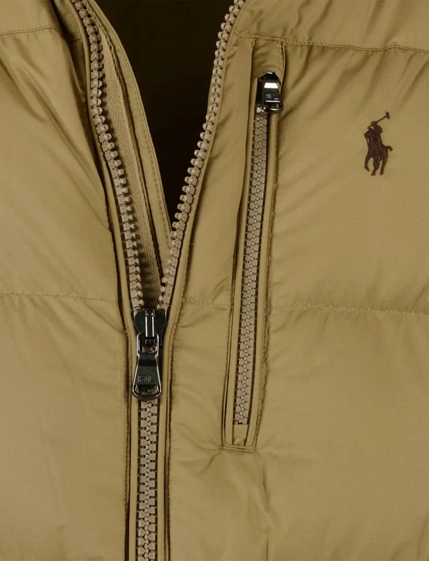 Polo Ralph Lauren bodywarmer waterafstotend effen camel