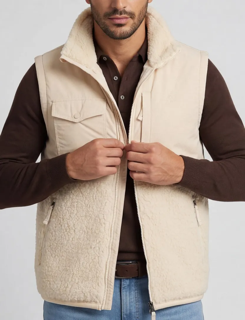 teddy bodywarmer Polo Ralph Lauren big and tall met borstzak