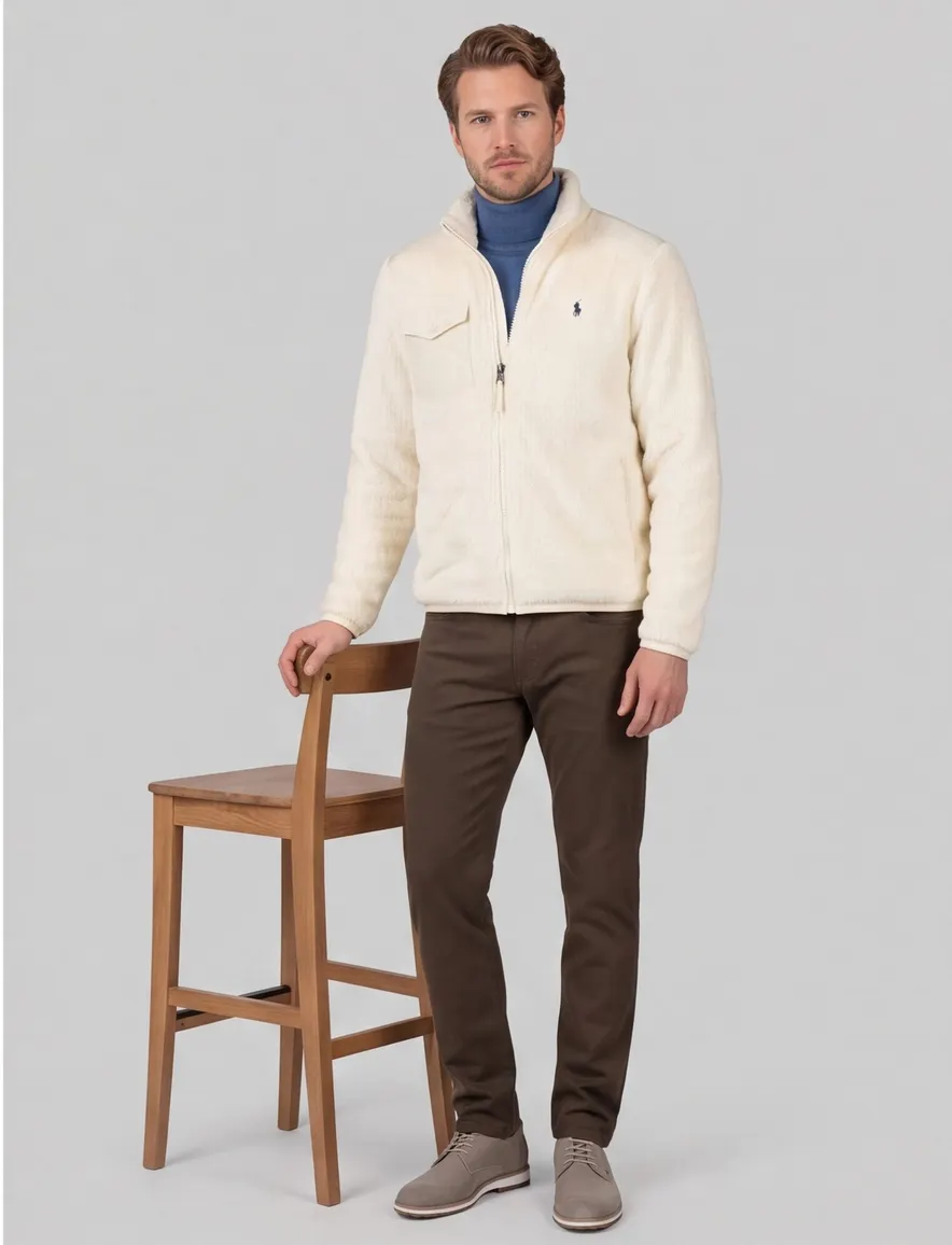 Polo Ralph Lauren outdoor vest teddy creme