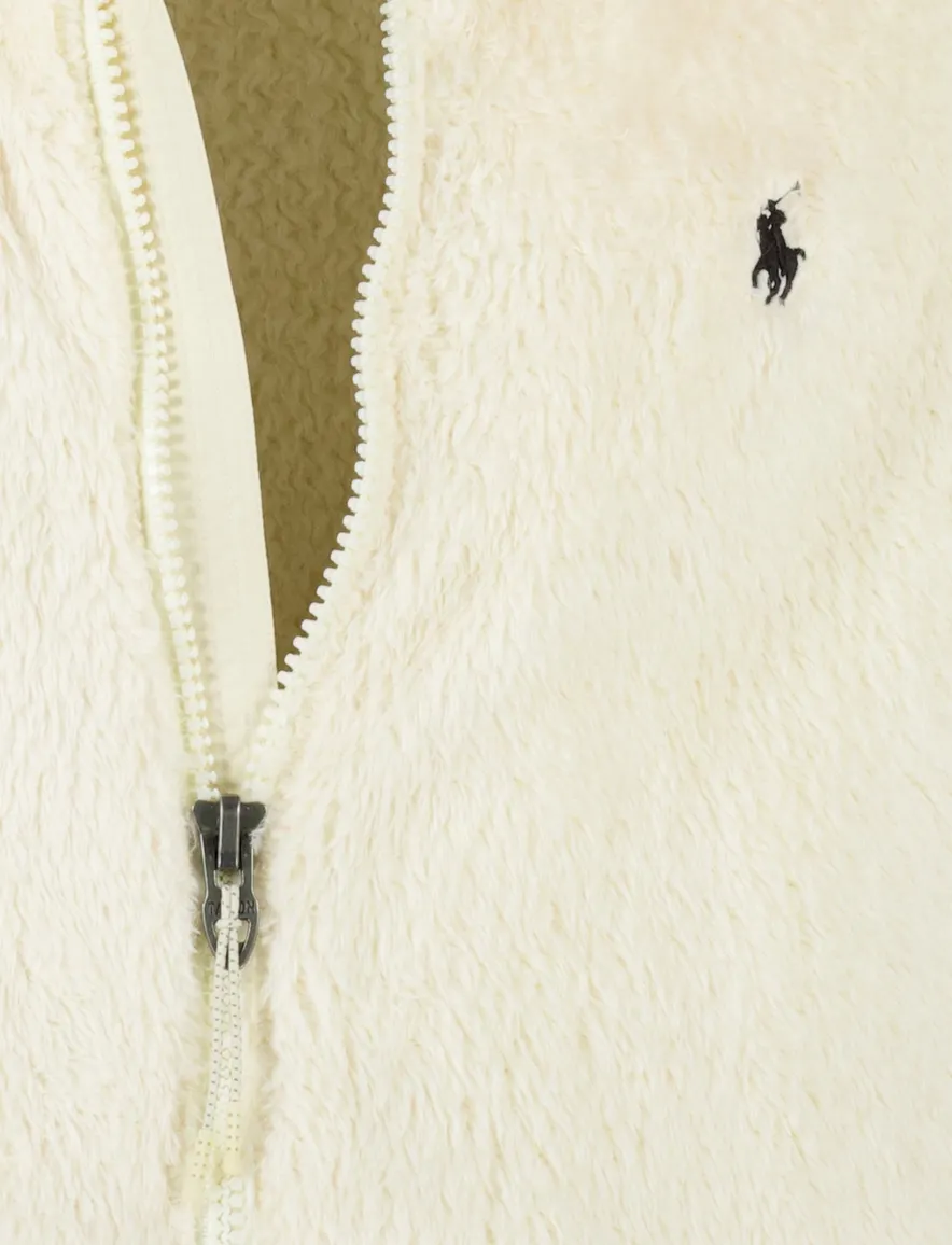 Polo Ralph Lauren outdoor vest effen creme teddy