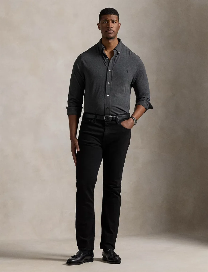 Polo Ralph Lauren overhemd grijs big & tall