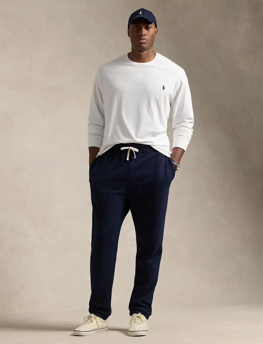 Polo Ralph Lauren longsleeve jersey wit Big & Tall