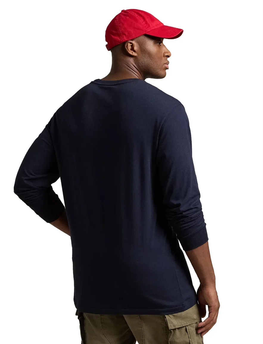Polo Ralph Lauren longsleeve donkerblauw big & tall