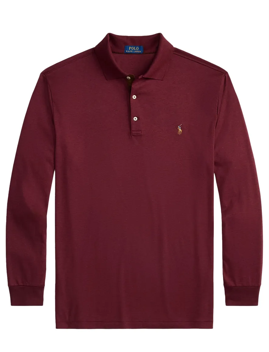 polo lange mouw rood Polo Ralph Lauren Big & Tall