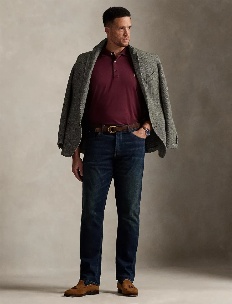 polo lange mouw rood Polo Ralph Lauren Big & Tall