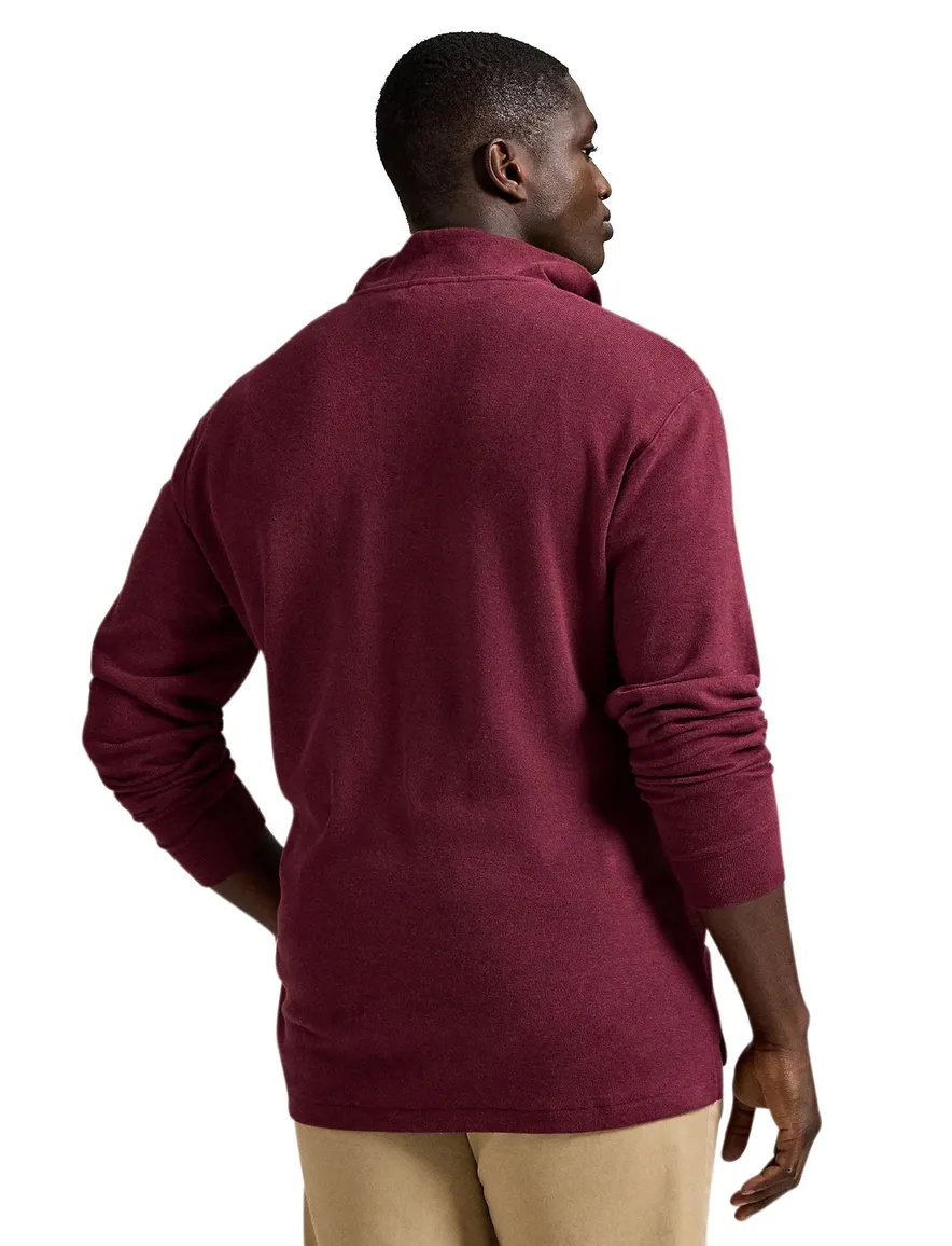 Polo Ralph Lauren half zip trui bordeaux rib