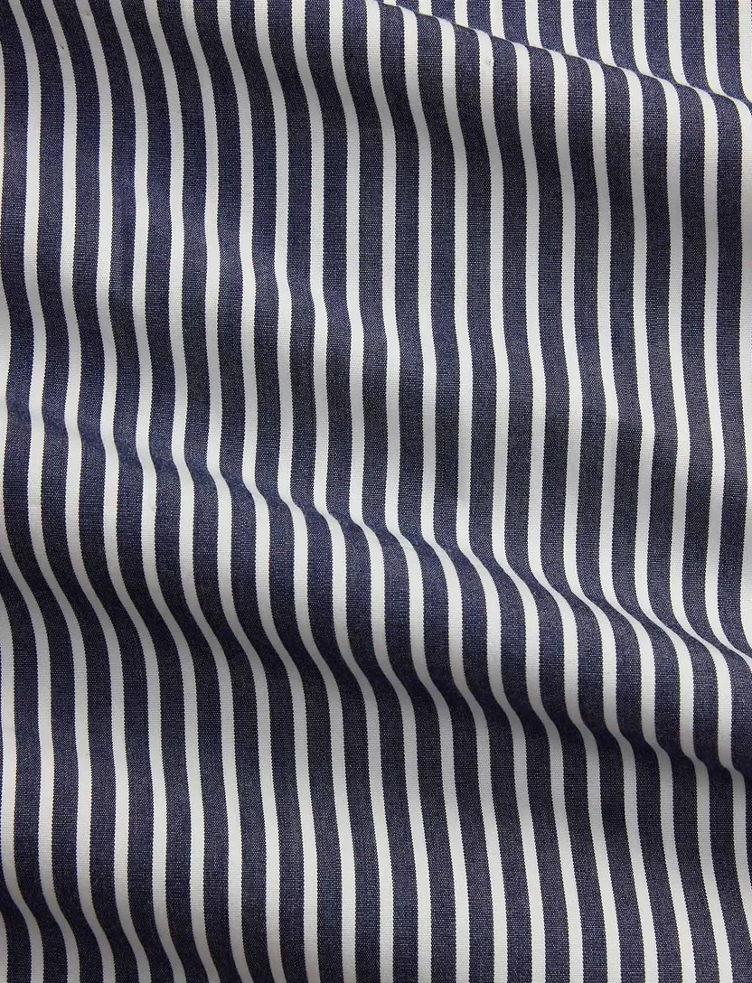 Polo Ralph Lauren big en tall overhemd donkerblauw strepen katoen
