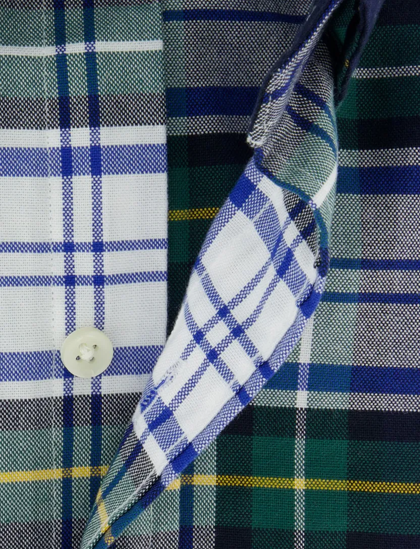 Overhemd Polo Ralph Lauren blauw groen ruitje