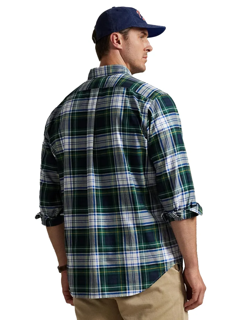 Overhemd Polo Ralph Lauren blauw groen ruitje
