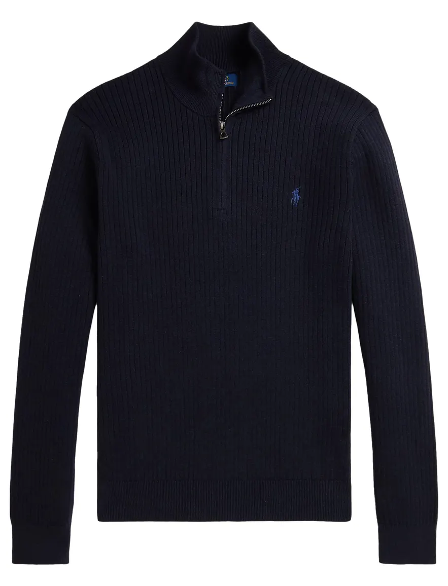 Polo Ralph Lauren half zip trui donkerblauw