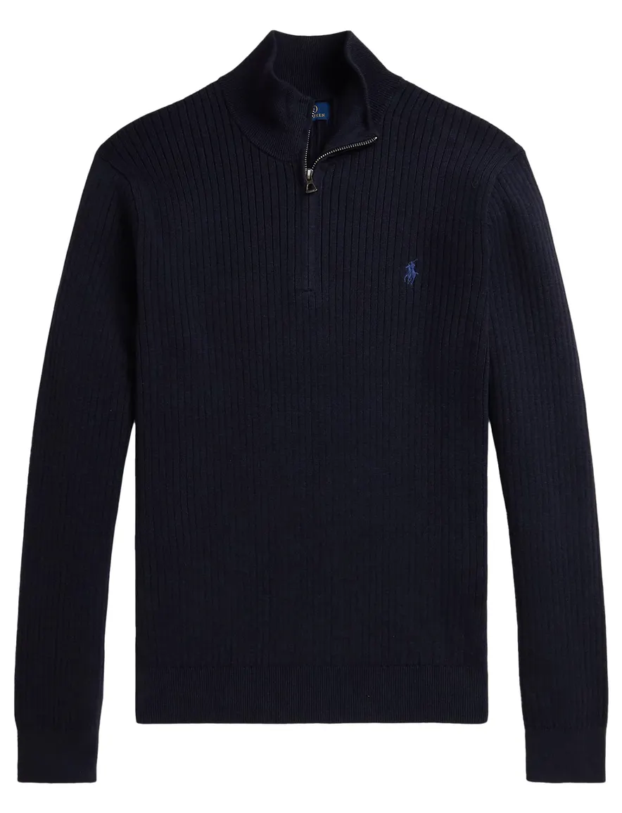 Polo Ralph Lauren half zip trui donkerblauw
