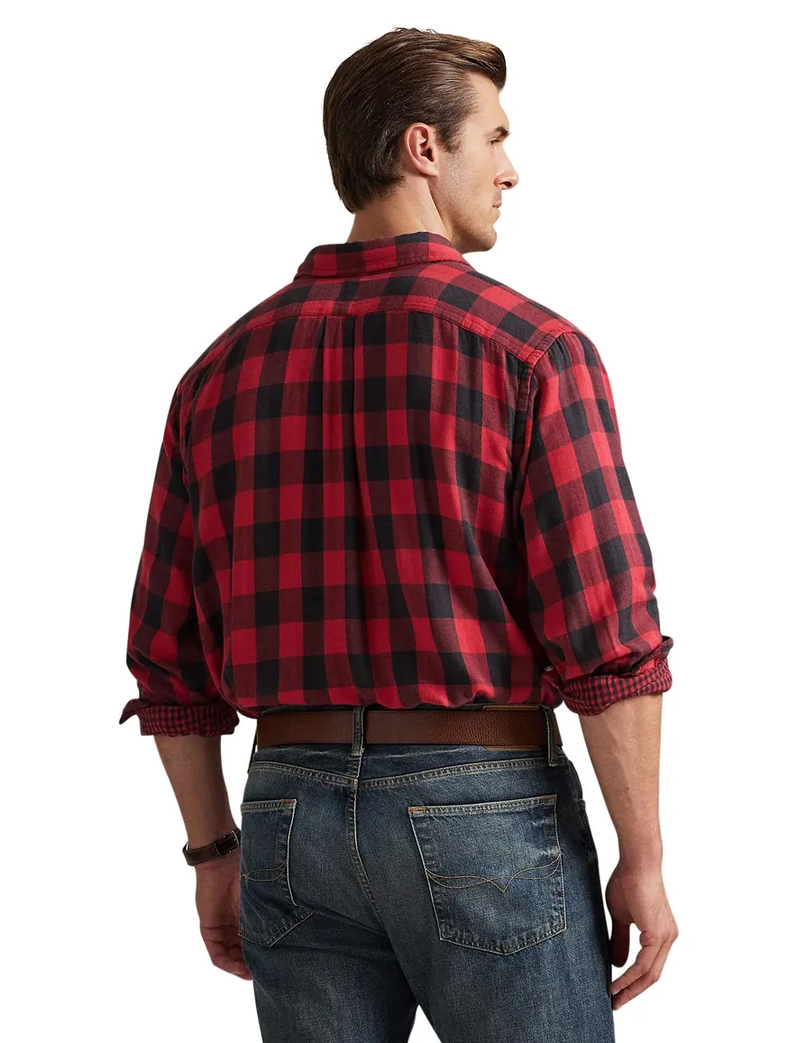 Polo Ralph Lauren big en tall overhemd geruit rood