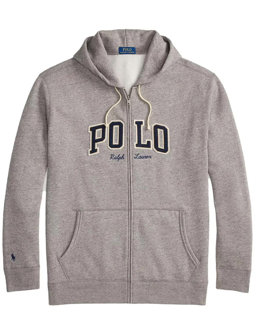 Polo Ralph Lauren vest rits grijs big & tall