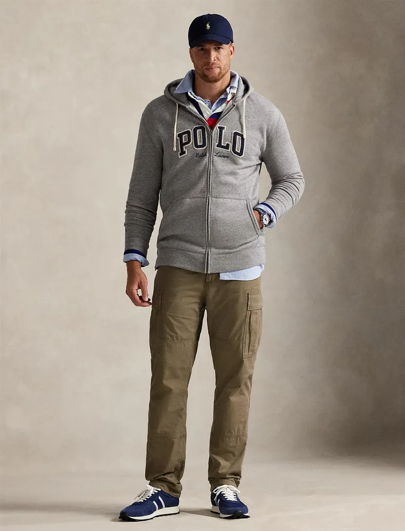 Polo Ralph Lauren vest rits grijs big & tall