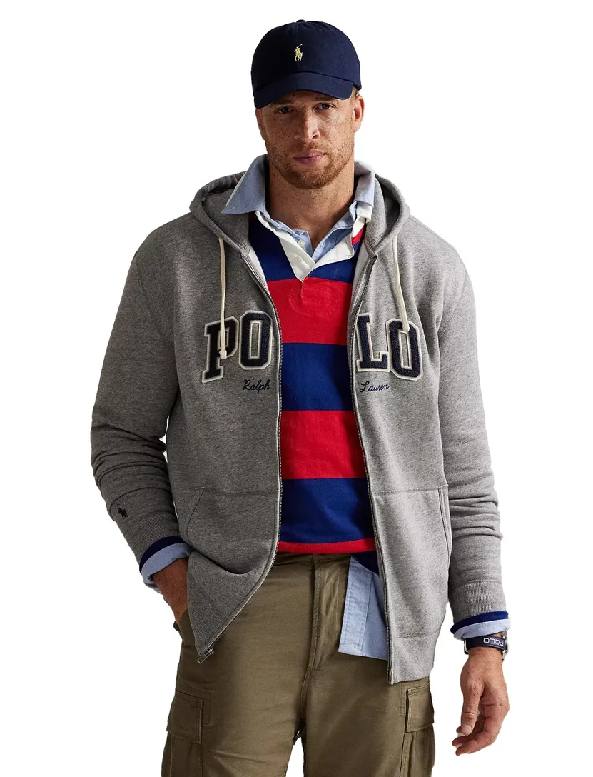 Polo Ralph Lauren vest rits grijs big & tall