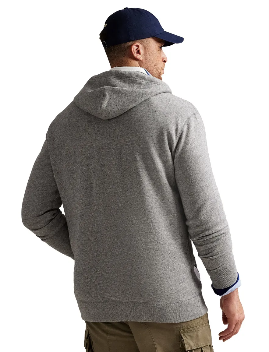 Hoodie rits grijs Polo Ralph Lauren Big & Tall