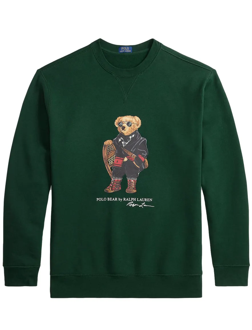 Polo Ralph Lauren big en tall groene trui print beer