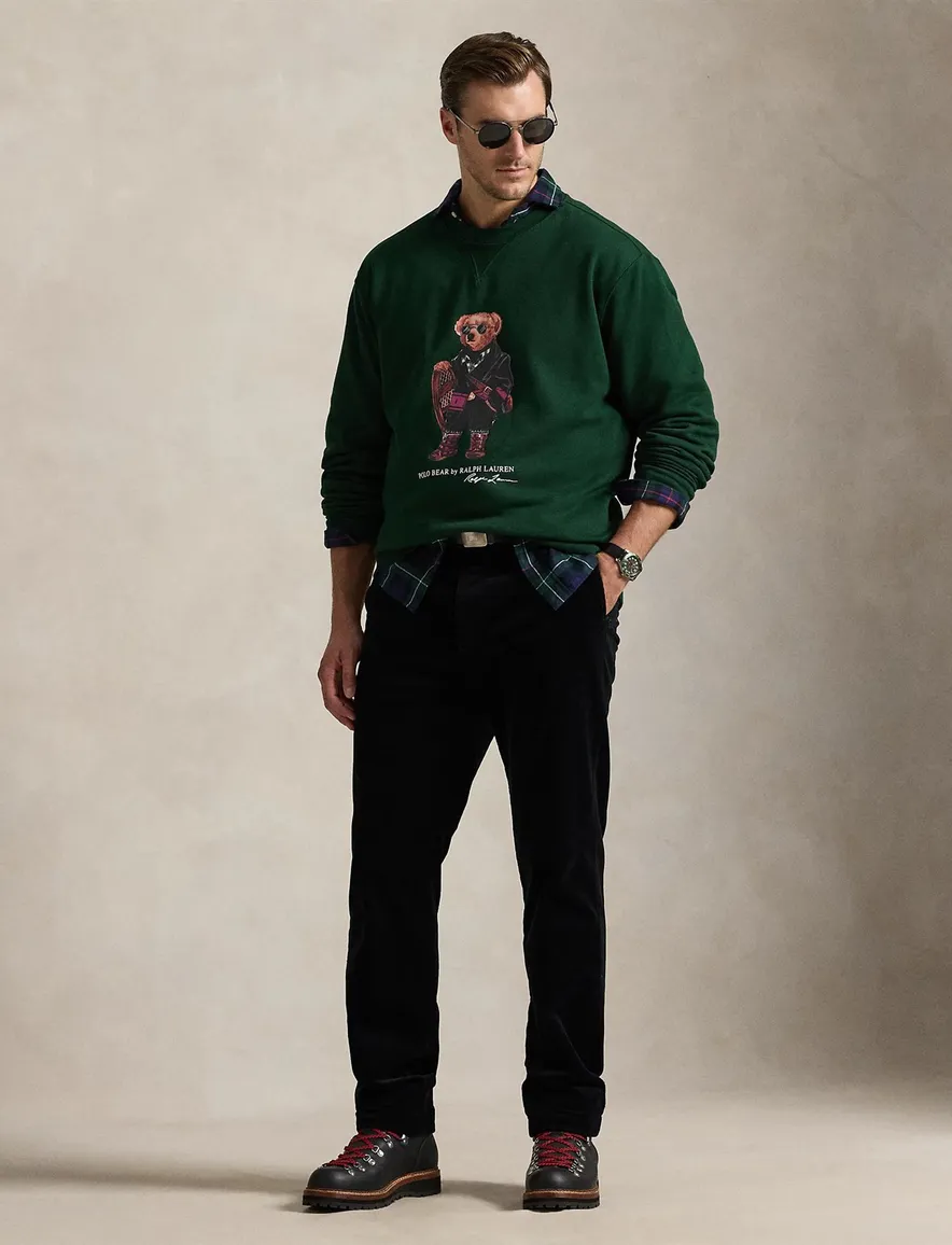 Polo Ralph Lauren big en tall groene trui print beer