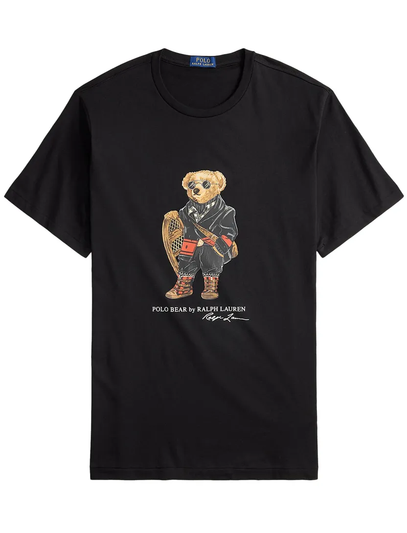 T-shirt Polo Ralph Lauren zwart beer katoen