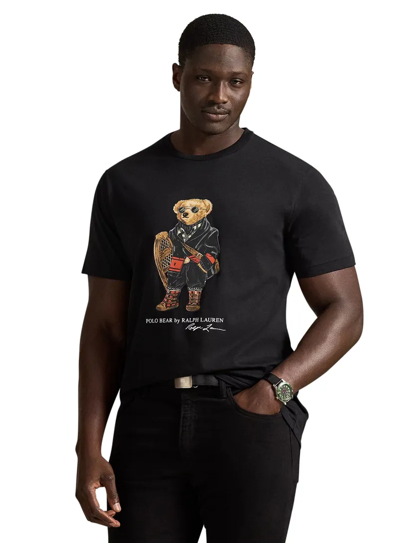 T-shirt Polo Ralph Lauren zwart beer katoen