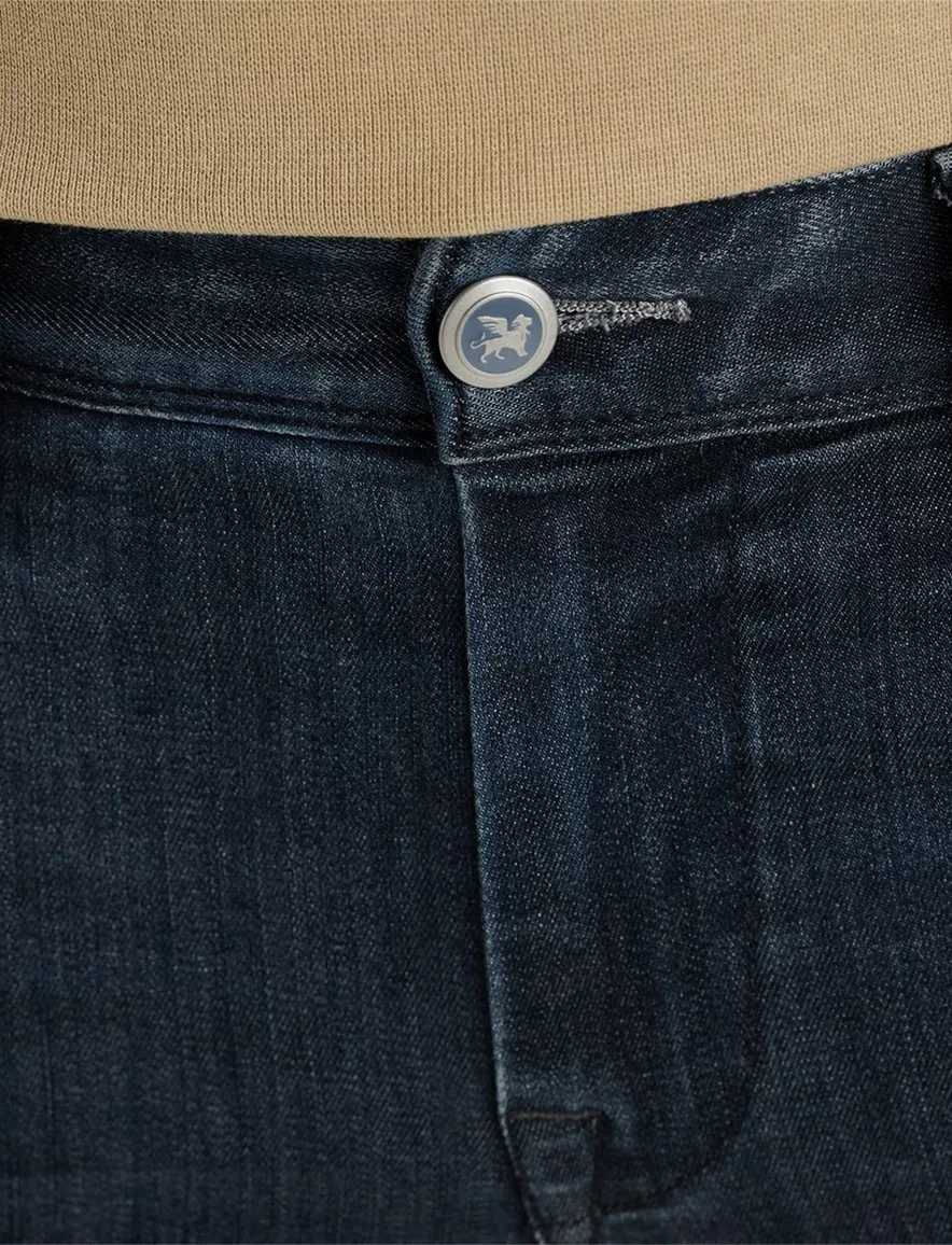 Vanguard V850 slim fit jeans donkerblauw