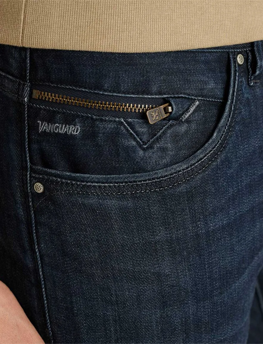 Vanguard V850 slim fit jeans donkerblauw