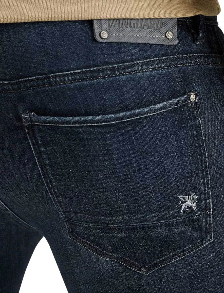 Vanguard V850 slim fit jeans donkerblauw