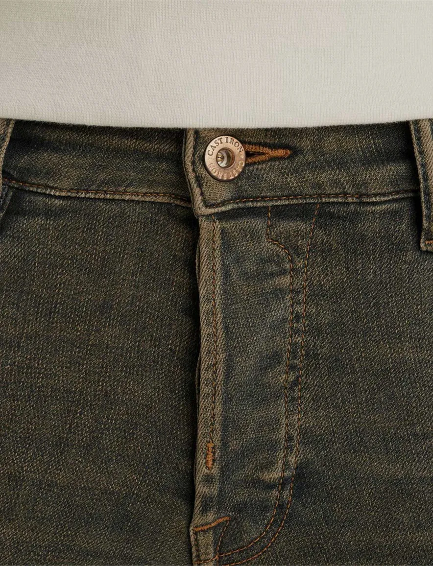 Cast Iron tapered fit Shiftback jeans blauw