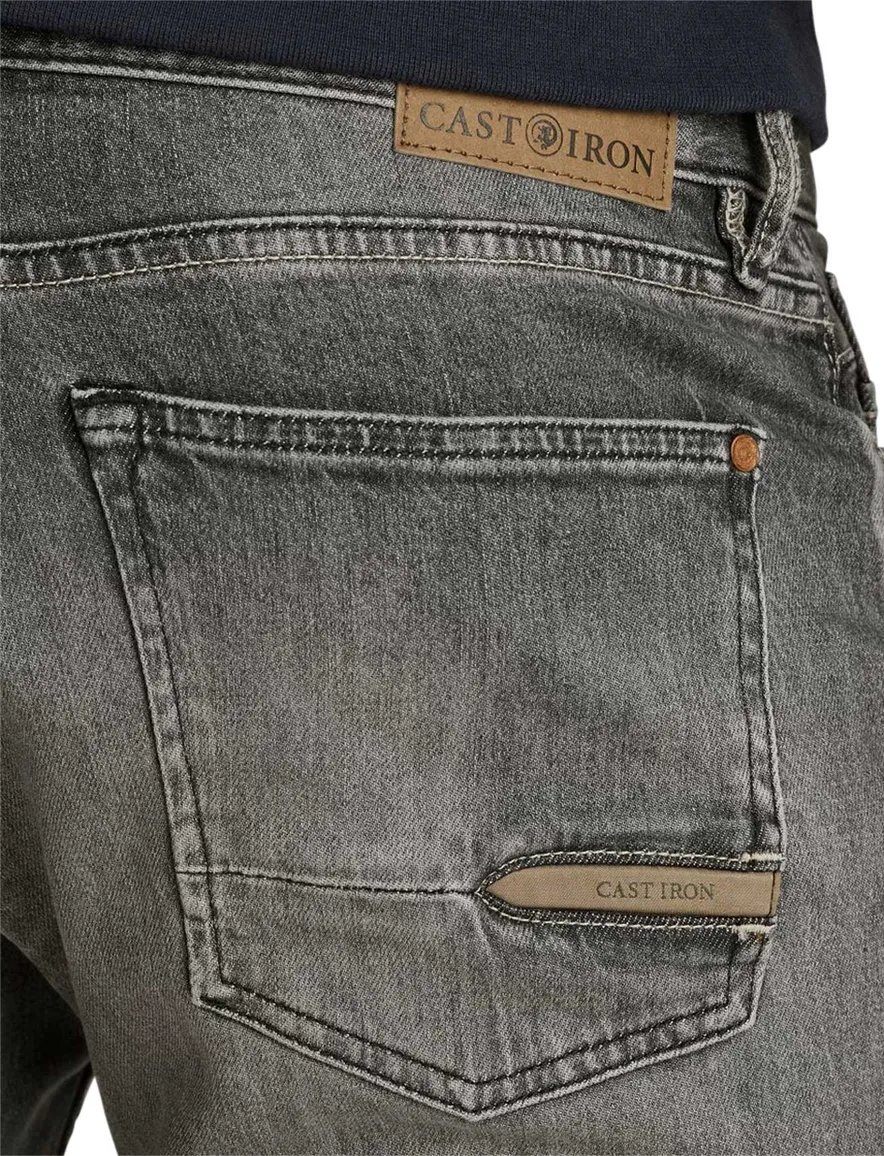Cast Iron Valver jeans grijs wijde fit