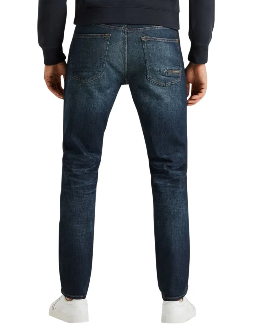 Cast Iron Valver jeans donkerblauw wijde fit