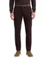 Katoenen flatfront broek Hiltl effen aubergine