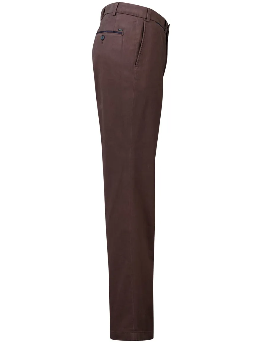 Hiltl pantalon katoen bruin katoen