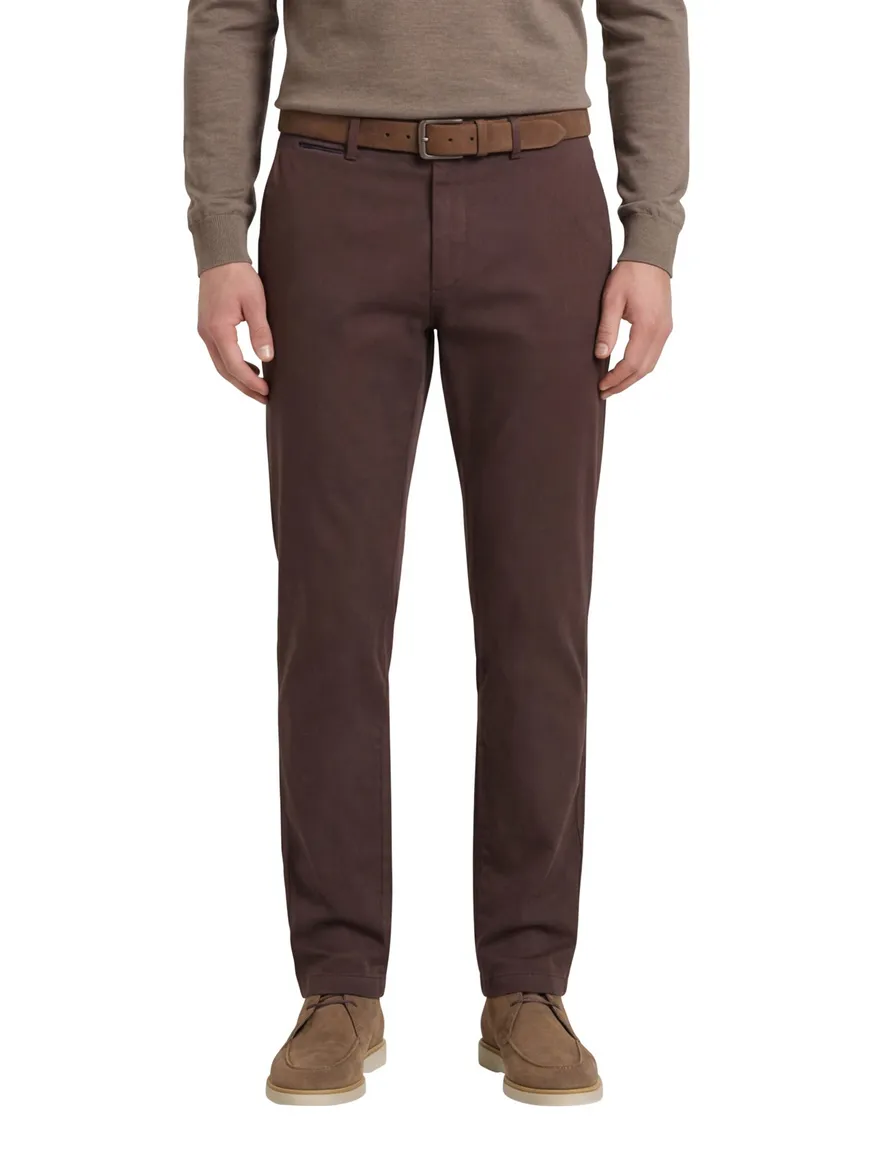 Hiltl pantalon katoen bruin katoen