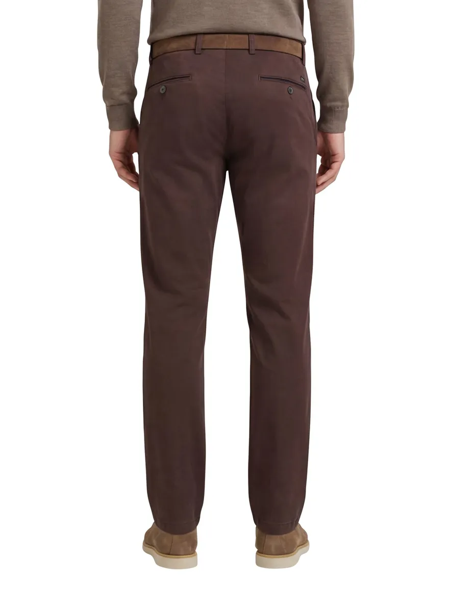 Hiltl pantalon katoen bruin katoen