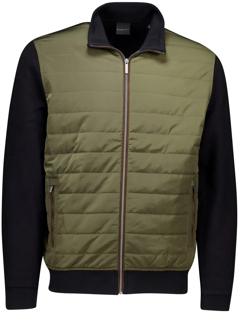 Bugatti outdoorvest groen zwart Sweat Shirt Jacket