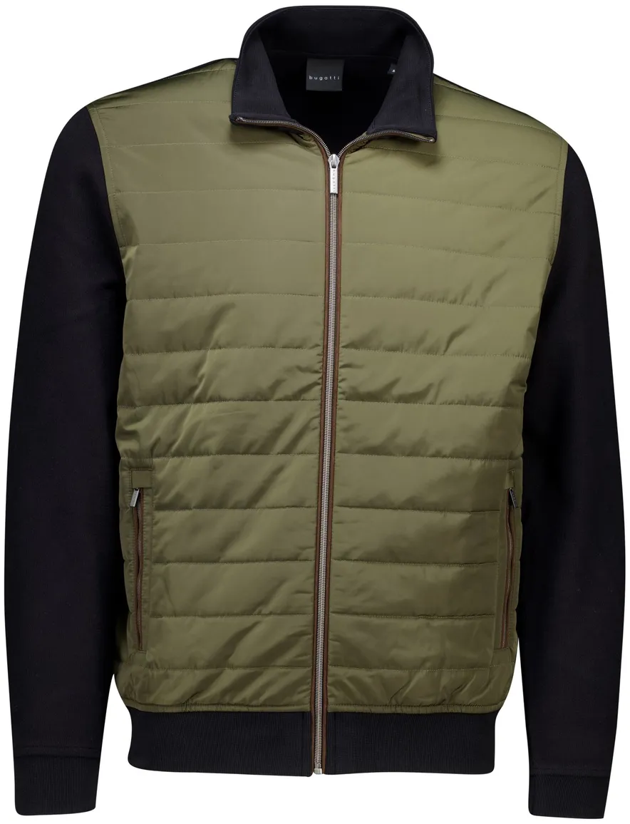 Bugatti outdoorvest groen zwart Sweat Shirt Jacket