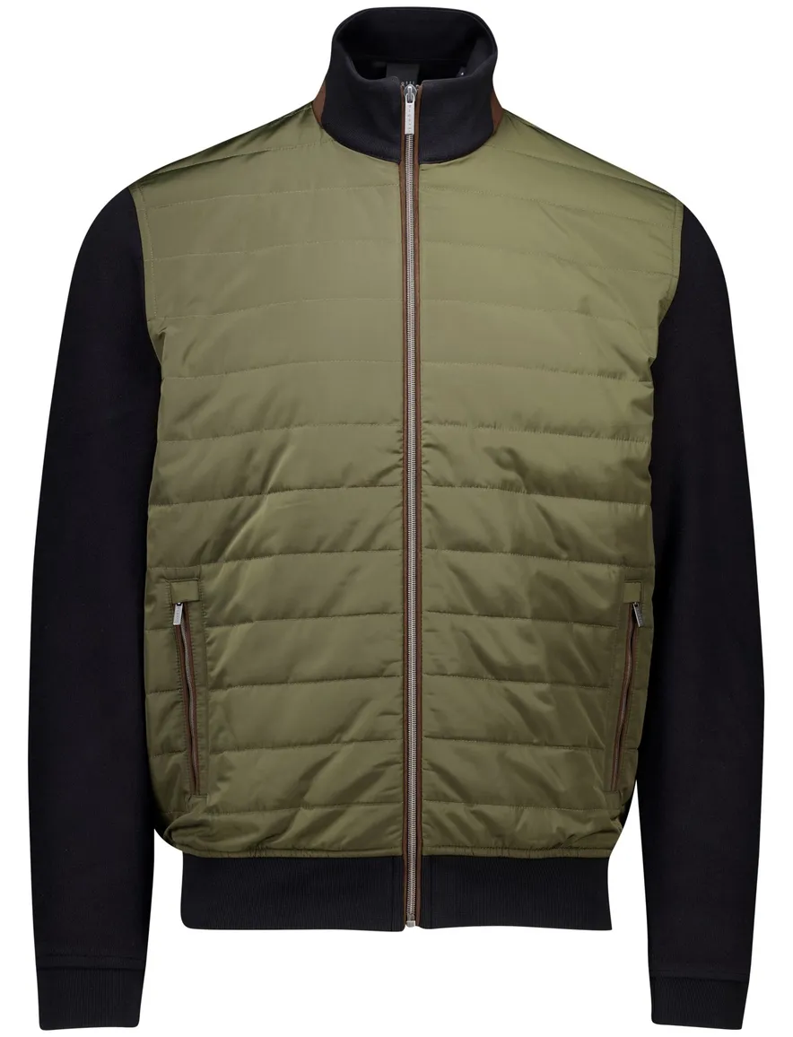 Bugatti outdoorvest groen zwart Sweat Shirt Jacket