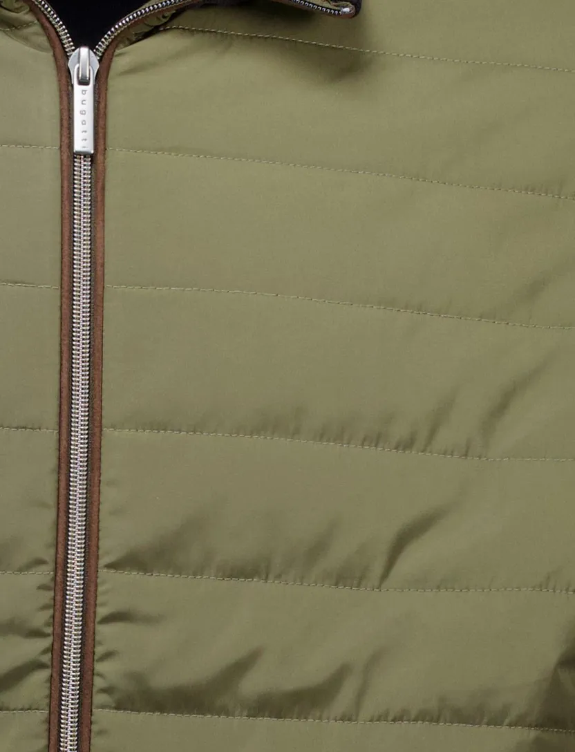 Bugatti outdoorvest groen zwart Sweat Shirt Jacket