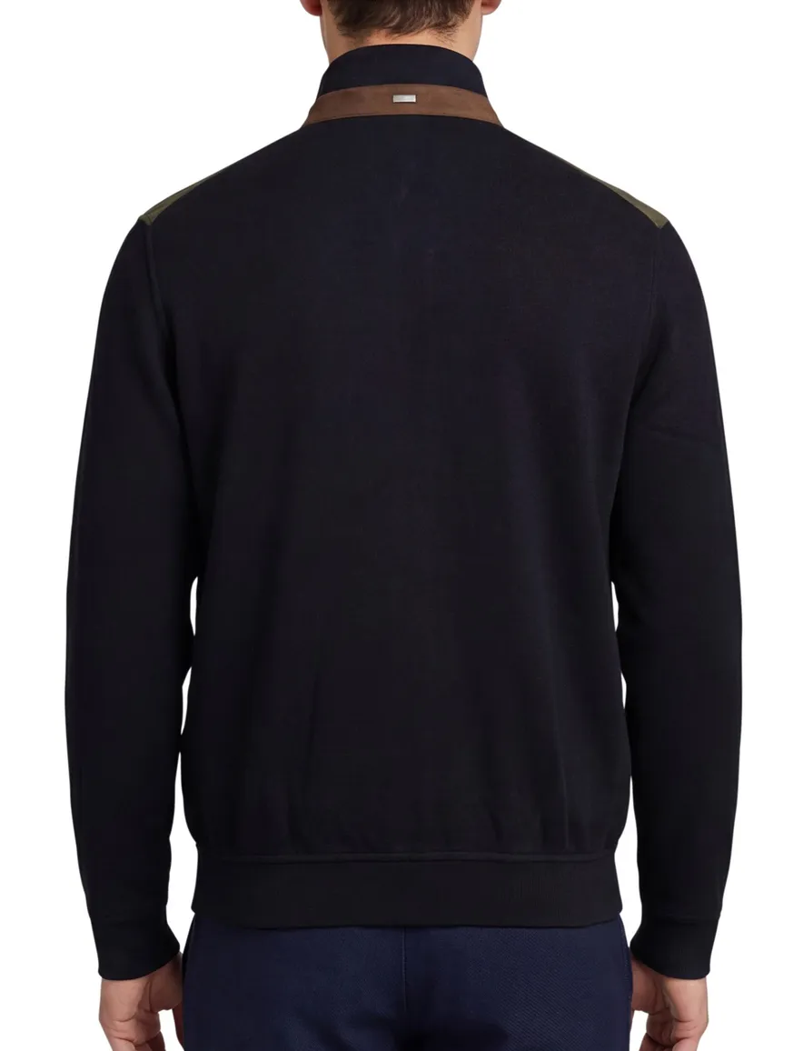 Bugatti outdoorvest groen zwart Sweat Shirt Jacket