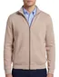 Bugatti vest beige effen wijde fit katoen