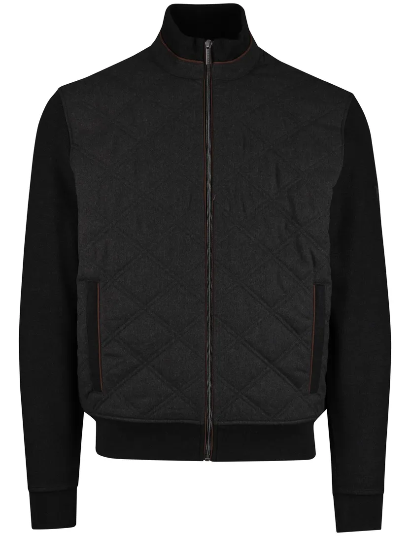 Bugatti vest antraciet effen