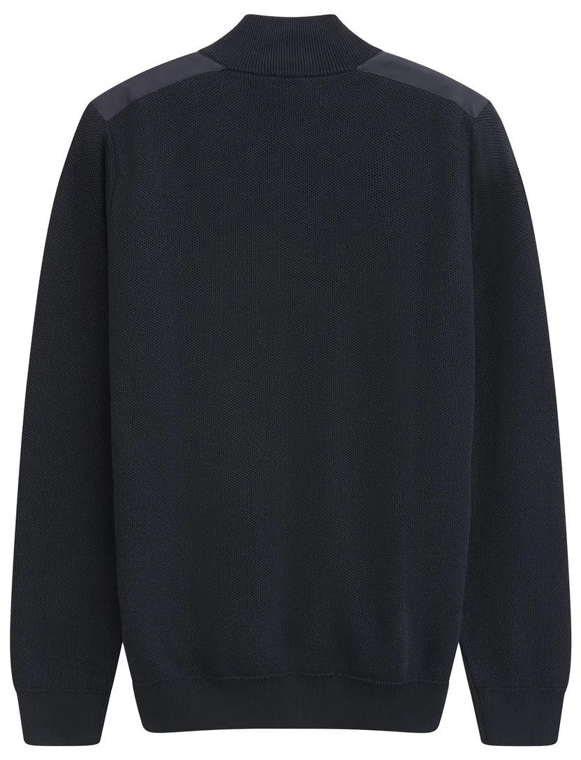 Bugatti vest donkerblauw effen