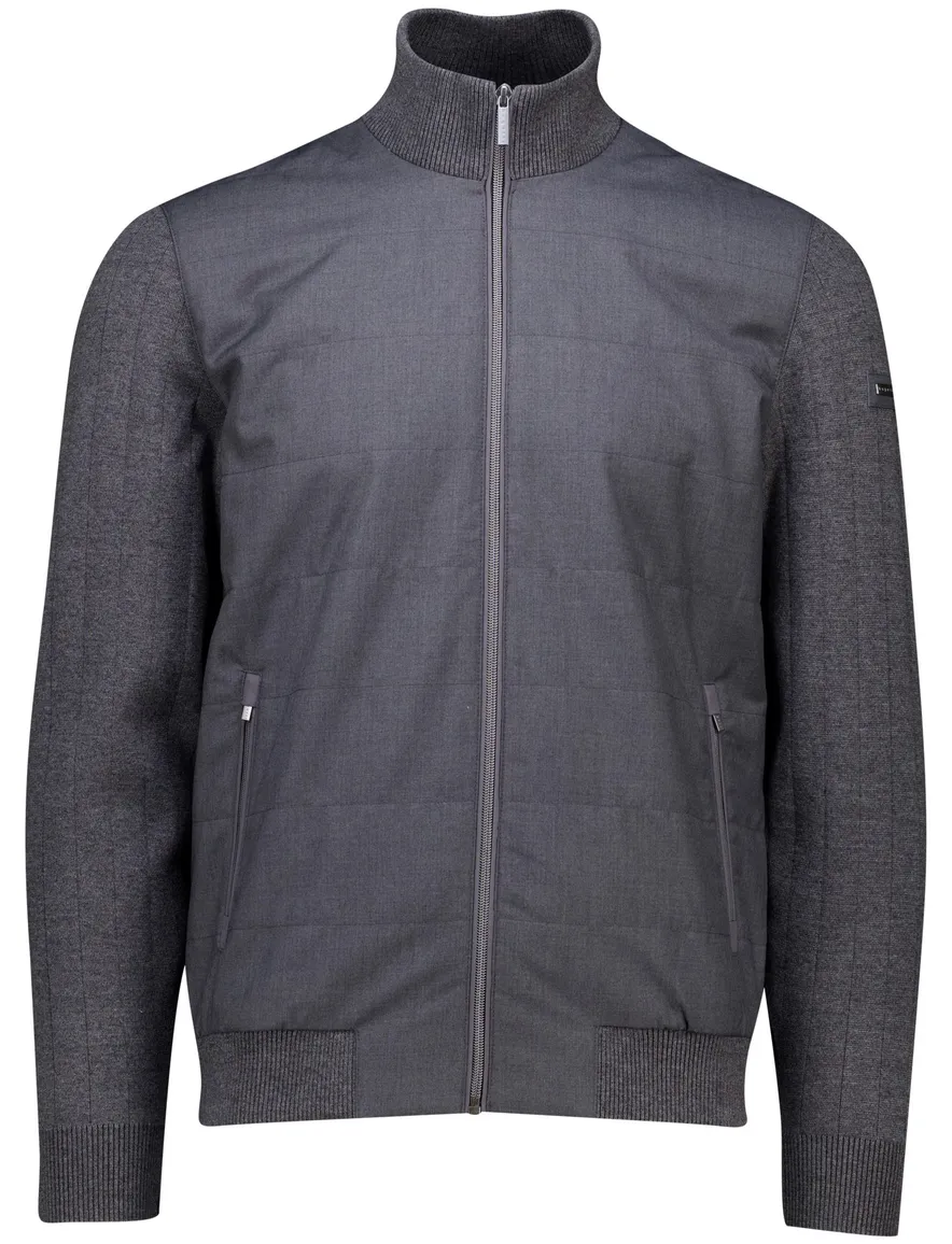 Bugatti outdoor vest grijs Knit Jacket