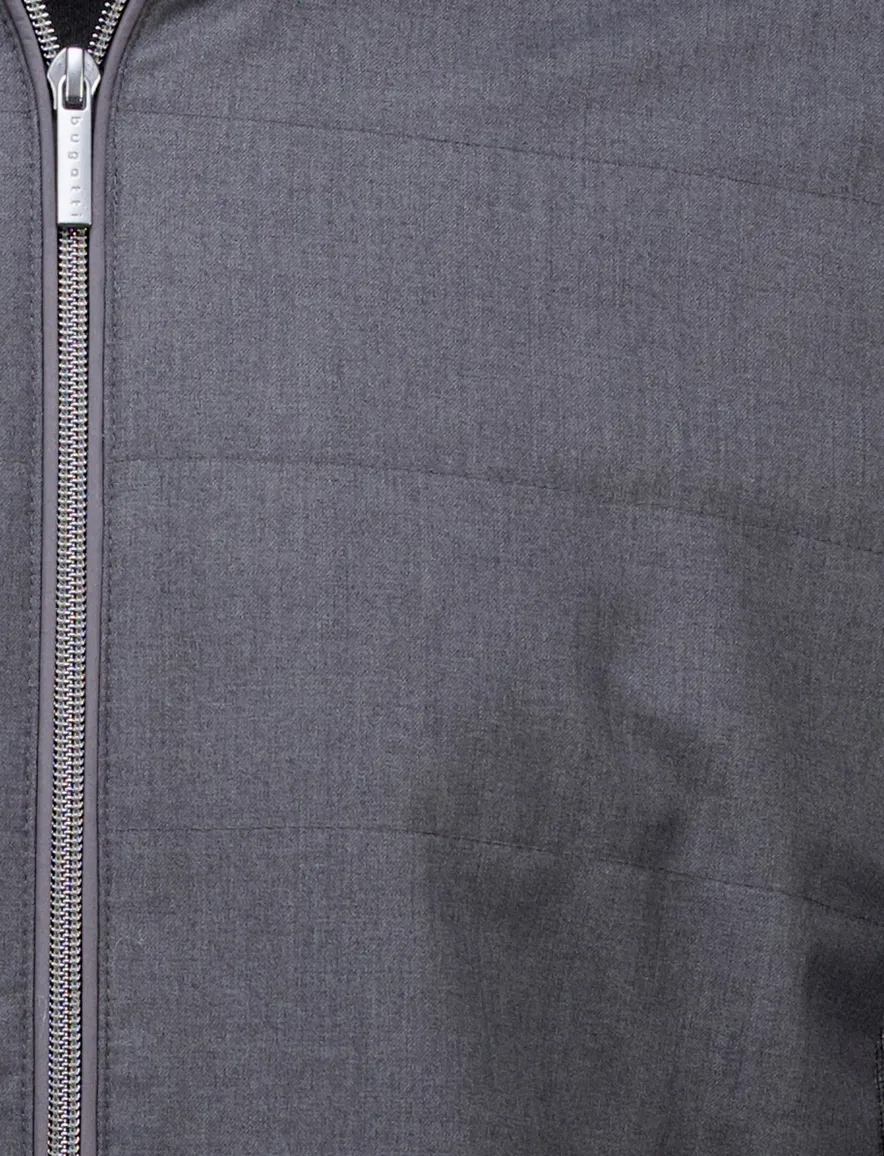 Bugatti outdoor vest grijs Knit Jacket